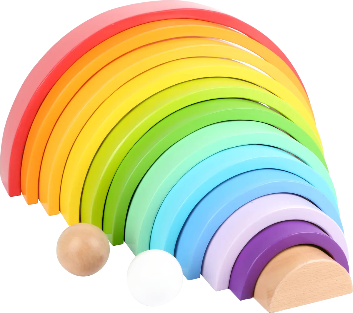 Wooden Building Blocks Rainbow XL - bilde 1
