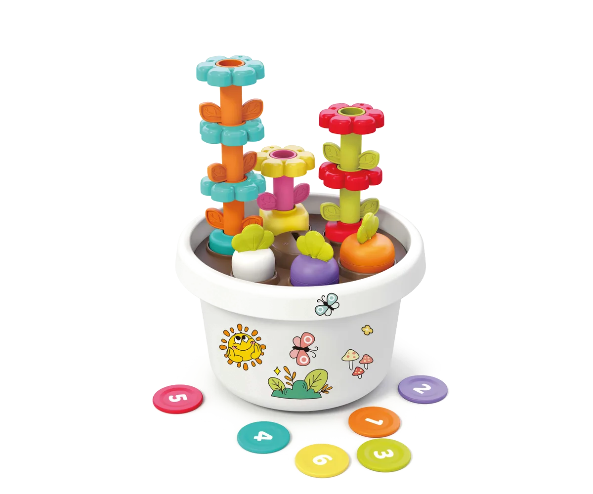 Kinder and Kids Kreativ potte med planter og klistremerker - Montessori-prinsippet - bilde 1